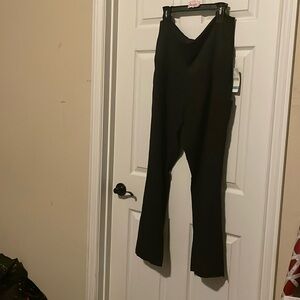 Med Couture Black Straight Leg Pants